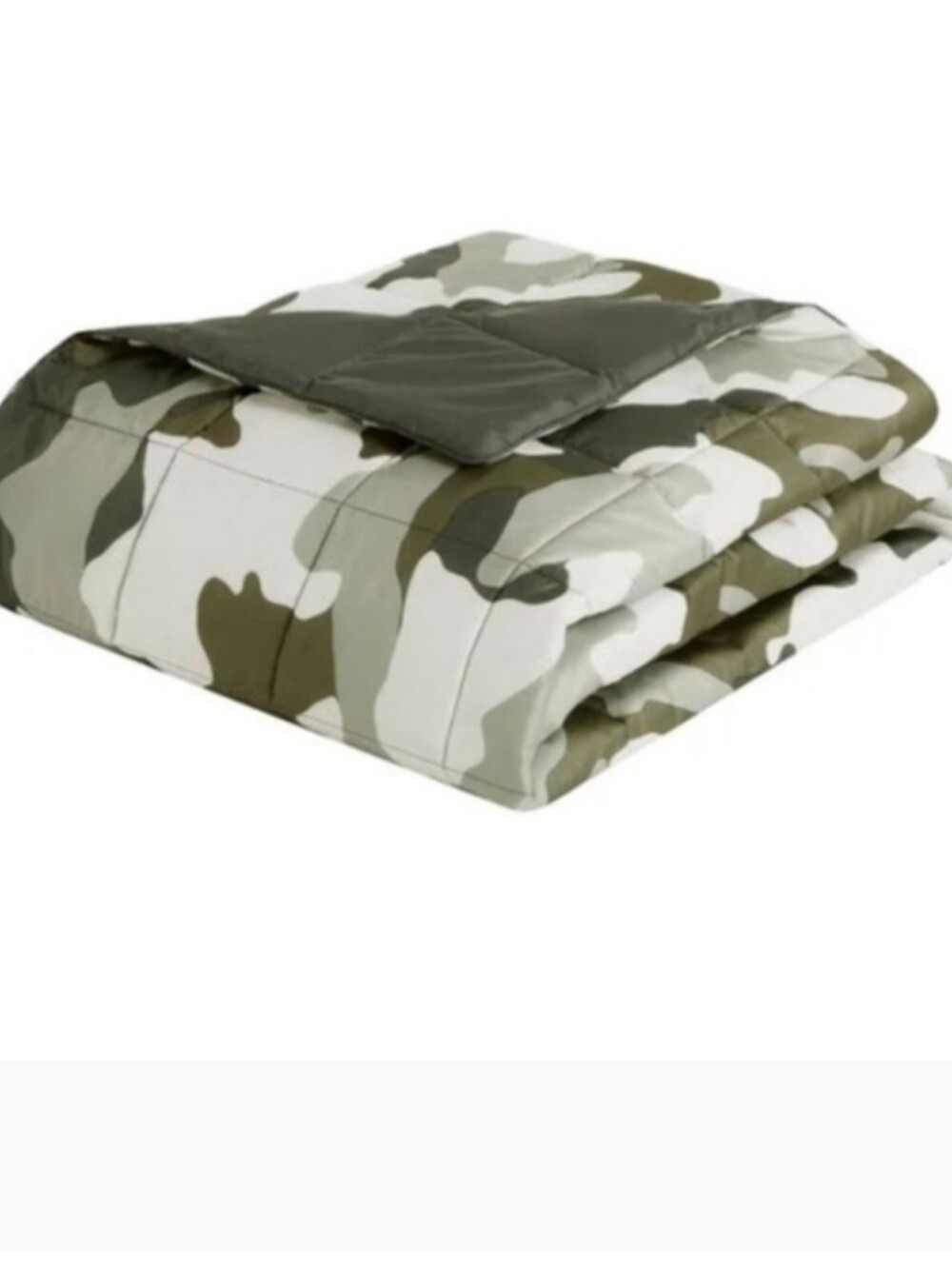 Columbia Packable Throw All Season Warmth 50" x 60" Machine Washable Green/Gray